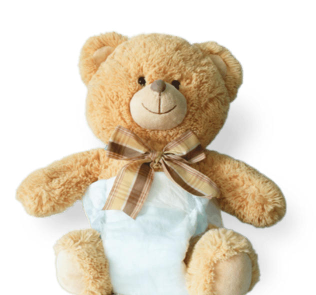 nounours avec une couche